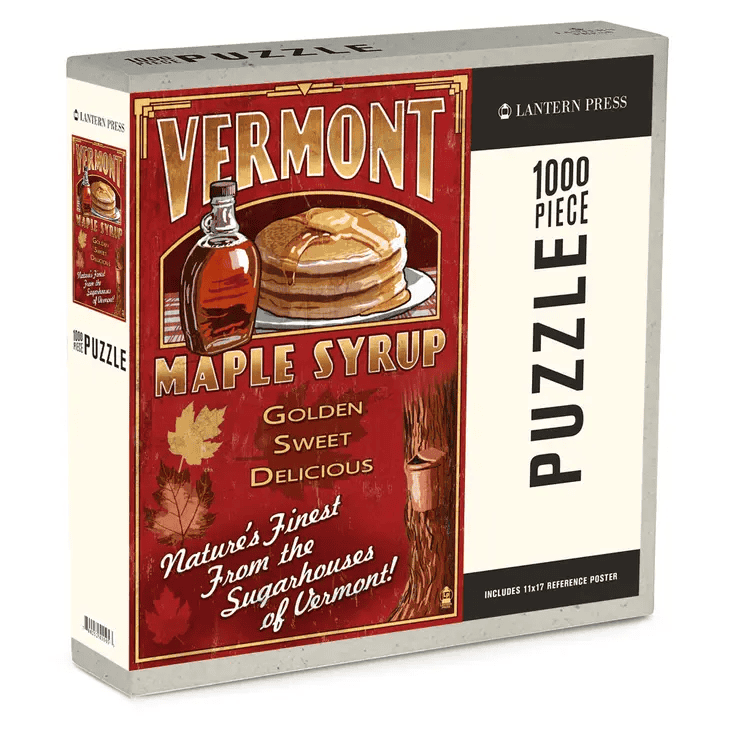 1000 Piece Puzzle Vintage Vermont Maple Syrup Sign - Shelburne Country Store