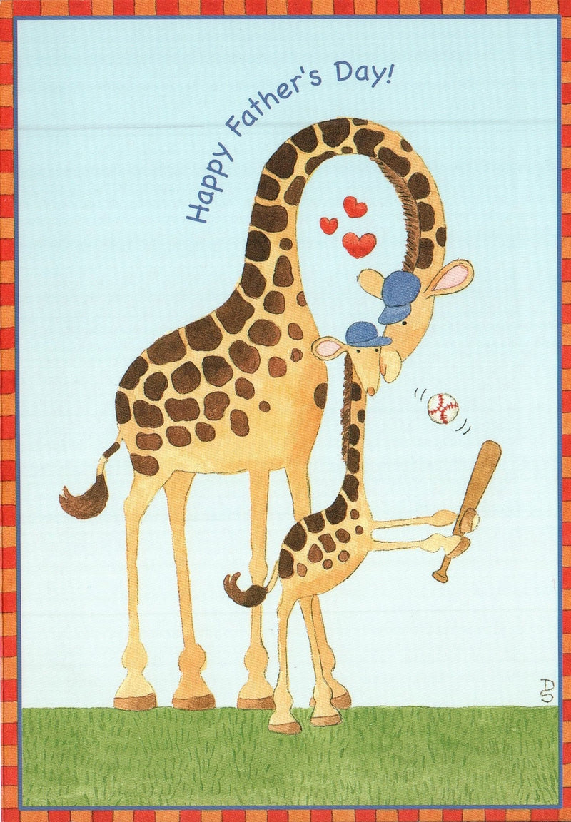 Father's Day Card - Baseball Giraffe - Shelburne Country Store