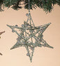 Wire Starburst Snowflake Ornament - Silver - Shelburne Country Store