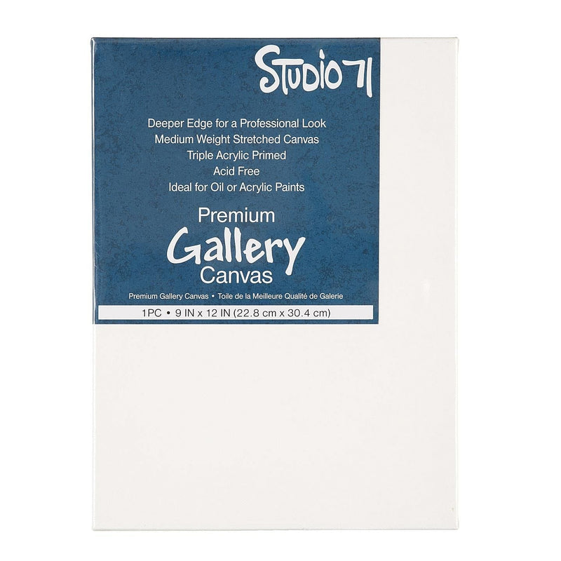 9x12 Premium Gallery Stretched Canvas: White, 1.5 inches Deep - Shelburne Country Store