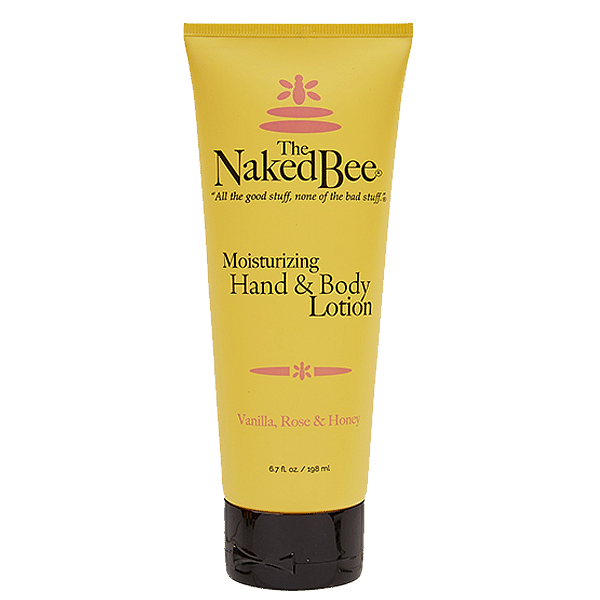 Naked Bee Lotion Tube - Vanilla Rose and Honey 6.7oz - Shelburne Country Store