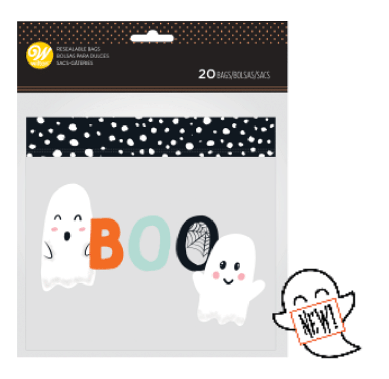 Halloween Resealable Treat Bags - 20 pc - Boo - Shelburne Country Store
