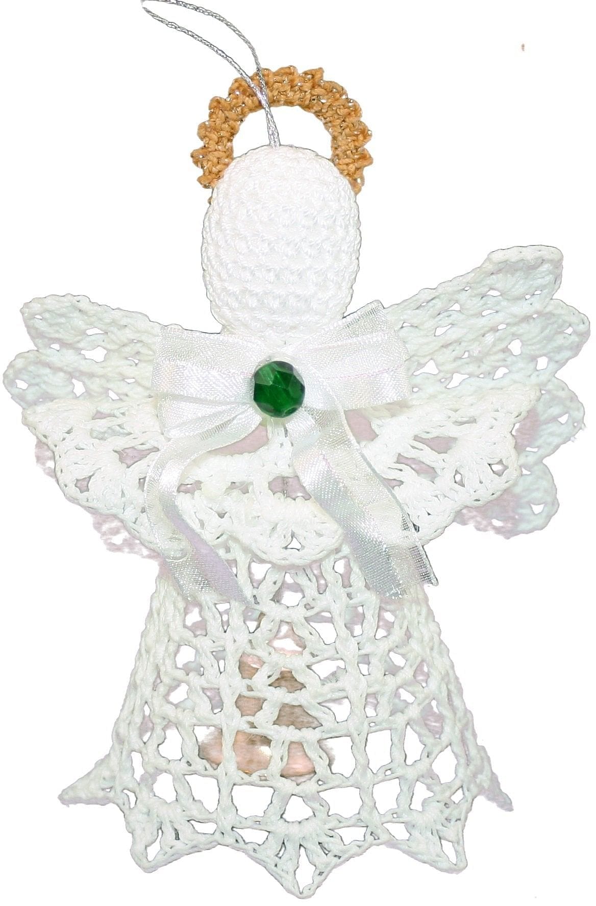 Birthstone Crochet Angel Ornament - July - Shelburne Country Store