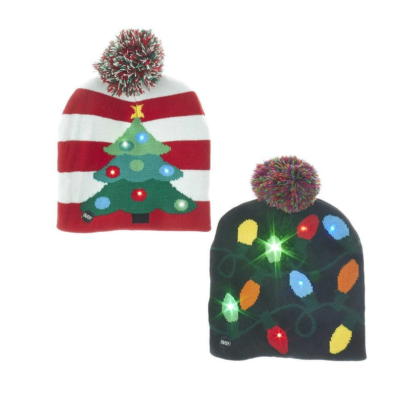 Battery-Operated Knit Hat with LED - - Shelburne Country Store