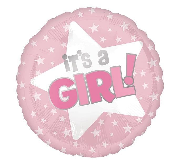 Its A Girl Foil Mylar Balloon - Shelburne Country Store