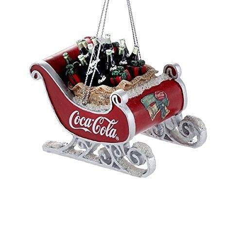 Resin Coca-Cola Sleigh Ornament - Shelburne Country Store