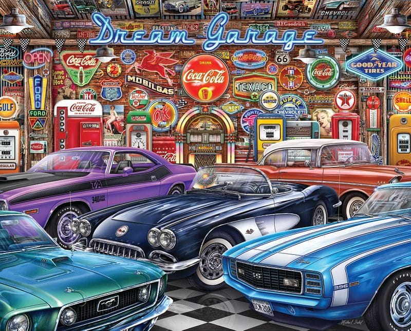Dream Garage - 1000 Piece Puzzle - Shelburne Country Store