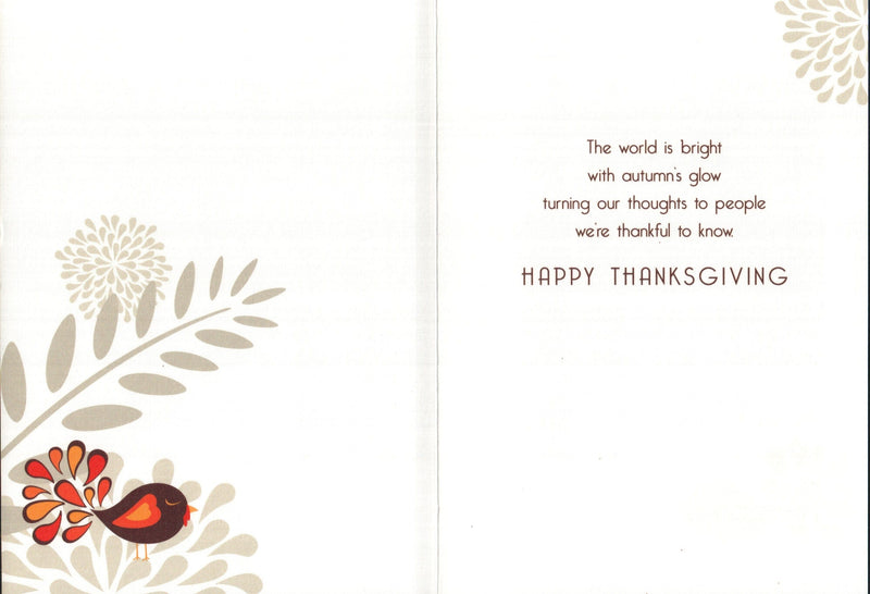 Thanksgiving Bird Card - Shelburne Country Store