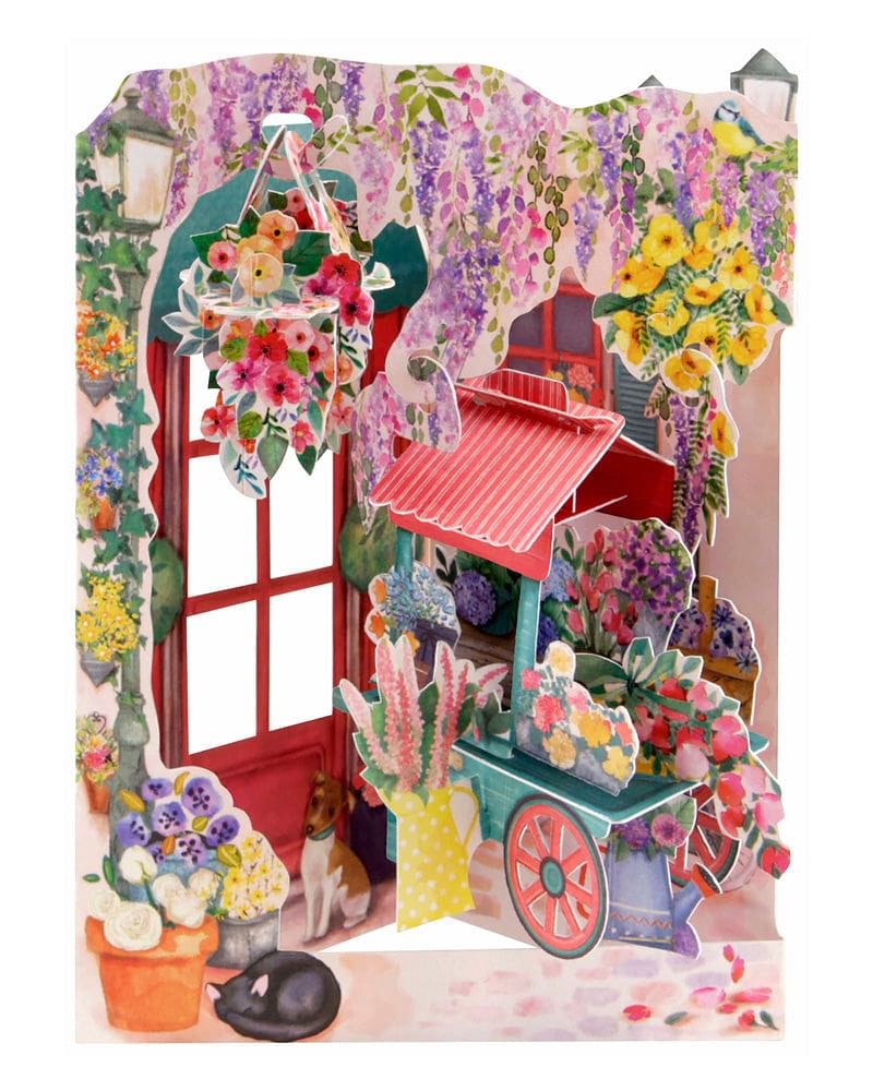 Florist and Flower Cart - Swing Card - Shelburne Country Store