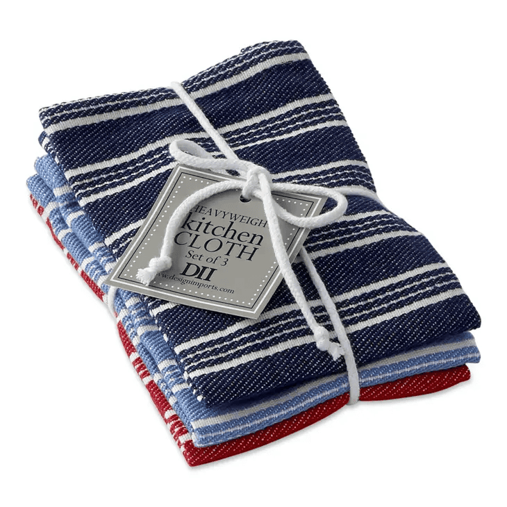 Starboard Stripe Heavyweight Dishcloth Set of 3 - Shelburne Country Store