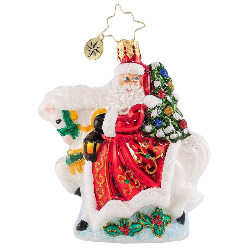 Galloping into Christmas - Little Gem Glass Ornament - Shelburne Country Store
