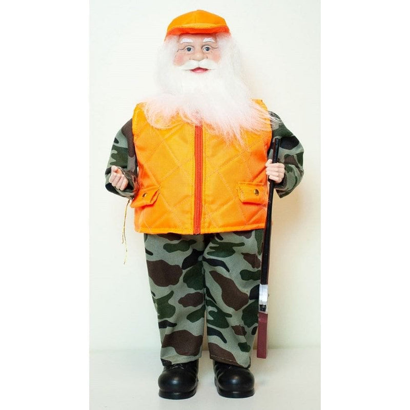 18 Inch Orange Vest Hunting Santa - Shelburne Country Store