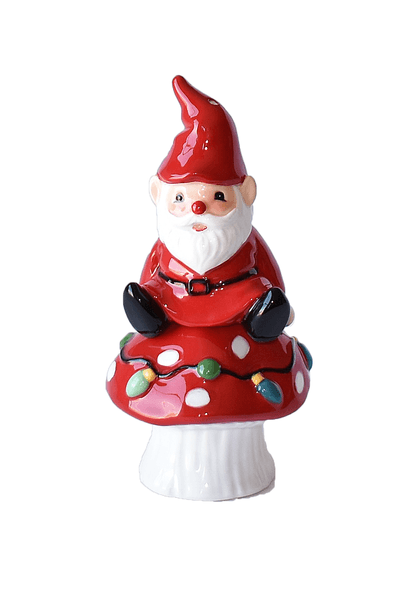 Gnome and Mushroom Salt and Pepper Set - Shelburne Country Store