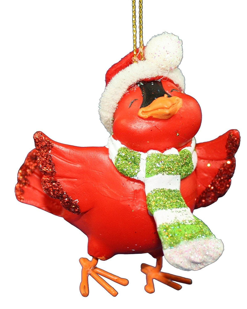 Whimsical Cardinal Ornament - One Wing - Shelburne Country Store