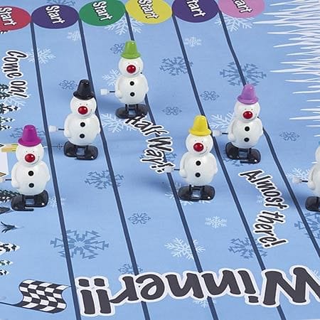 Racing Snowman Party Crackers - Shelburne Country Store