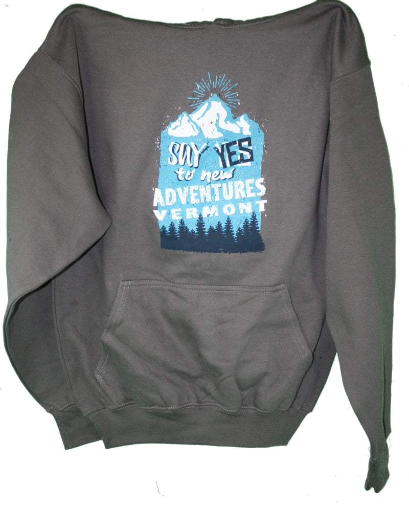 Say YES to New Adventures in Vermont Fleece Hoodie - - Shelburne Country Store