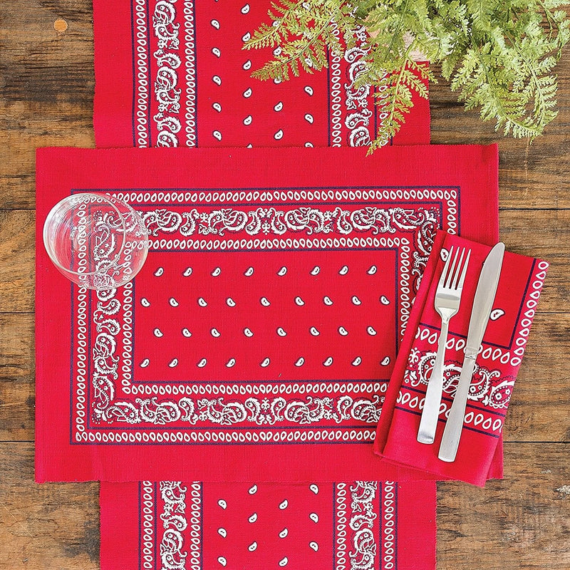 Bandana Red Placemat - Shelburne Country Store