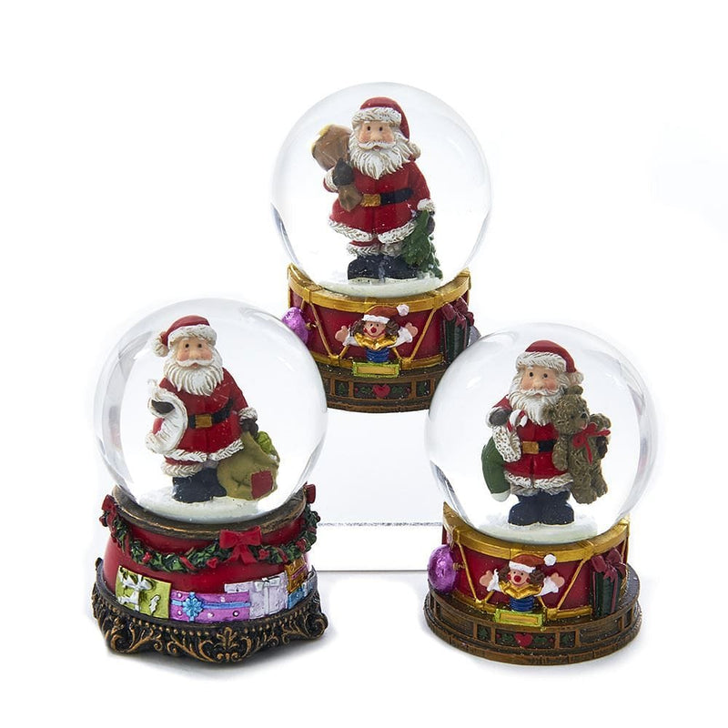 Mini Santa Glass Snowglobe - - Shelburne Country Store