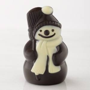 Lake Champlain Dark Chocolate Snowman - 4" - Shelburne Country Store