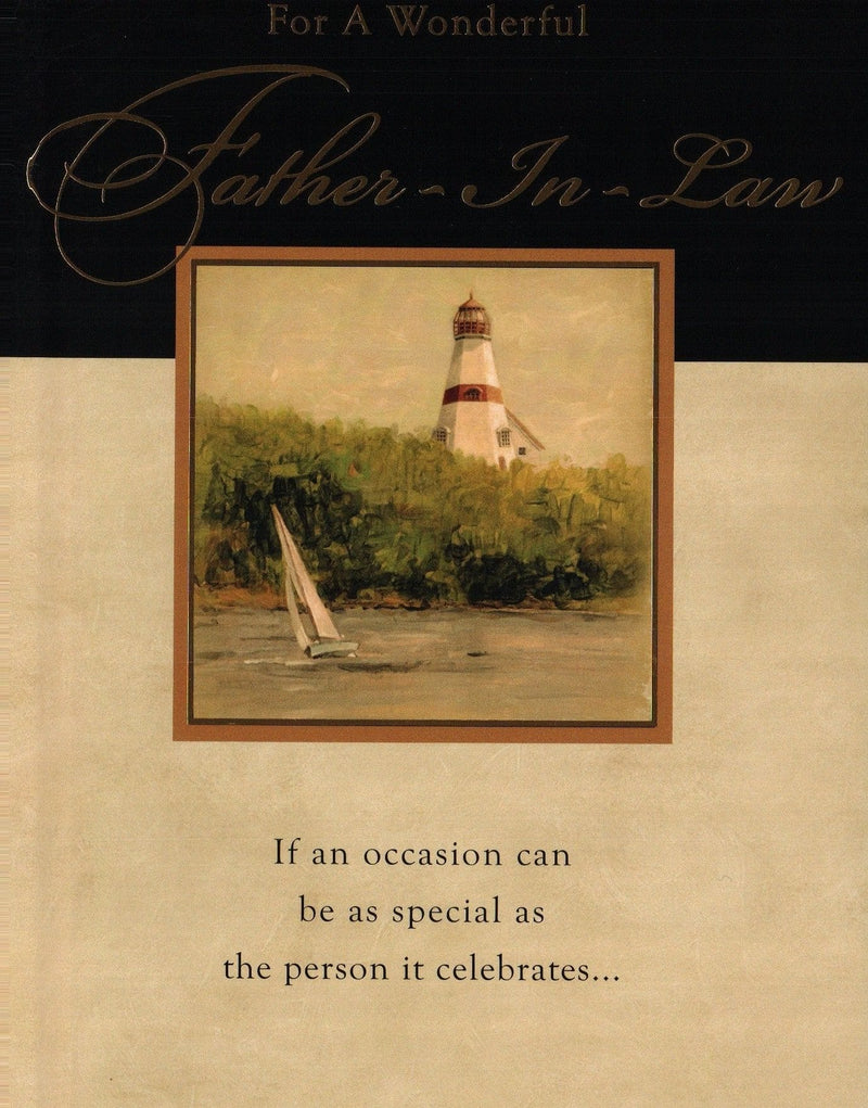 Lighthouse Father in Law Birthday Card - Shelburne Country Store