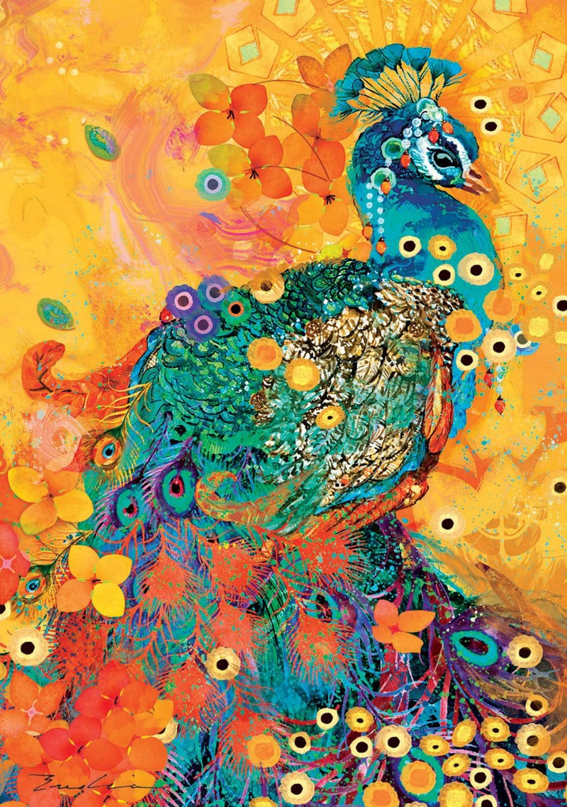 Afrikarma Peacock Boxed Notecard - Shelburne Country Store
