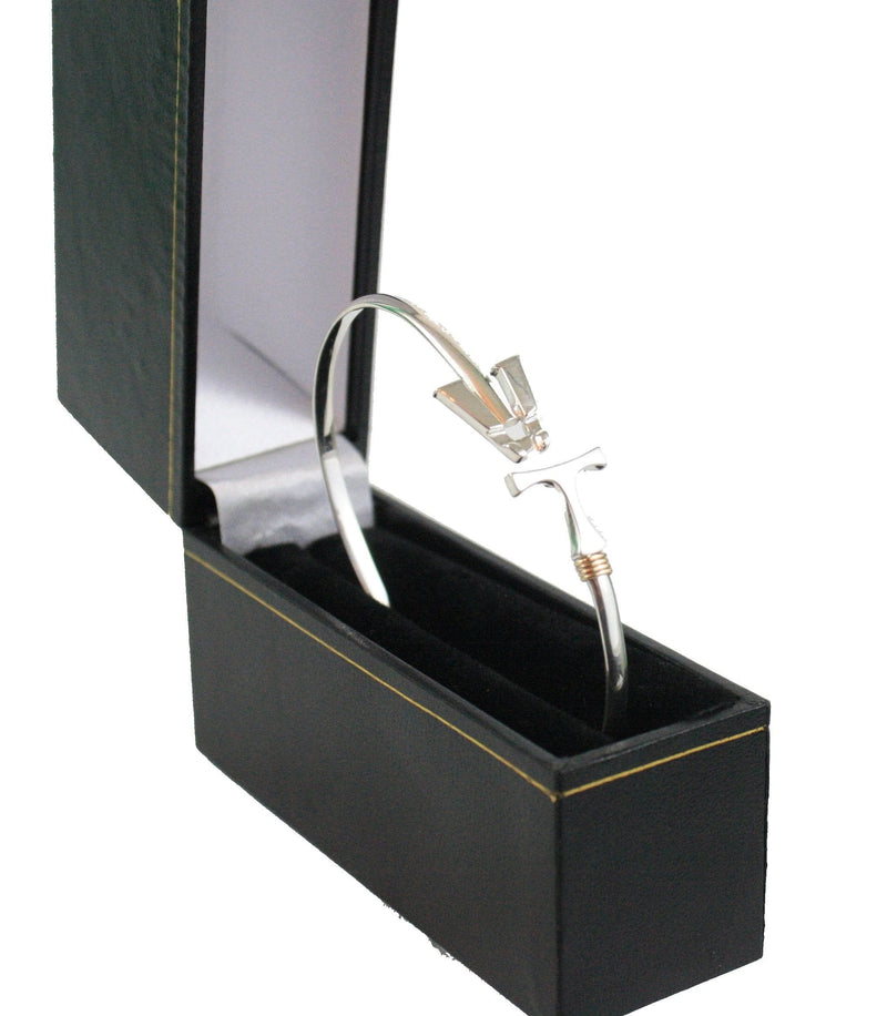 VT Hook Bracelet Silver - 3mm Band - - Shelburne Country Store