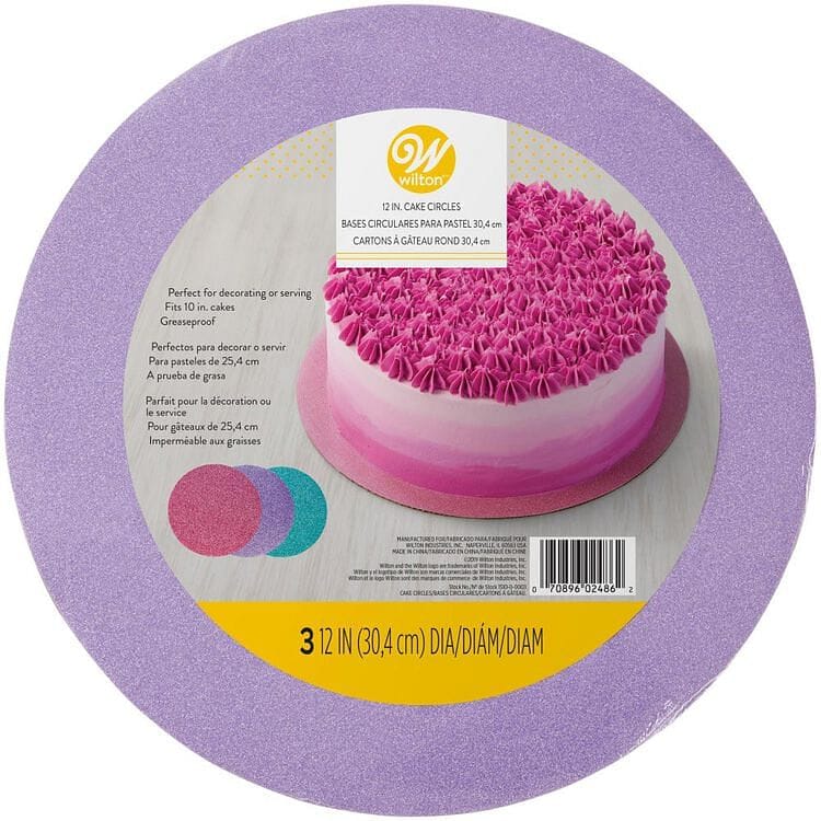 Glitter 12-Inch Cake Circles - 3 Count - Shelburne Country Store