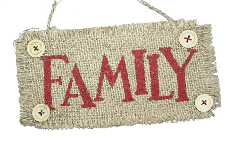 7 Inch Burlap Word Ornament - Hope - Shelburne Country Store