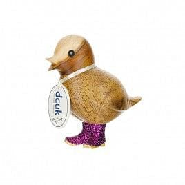 Natural Wooden Welly Chick Purple - Shelburne Country Store