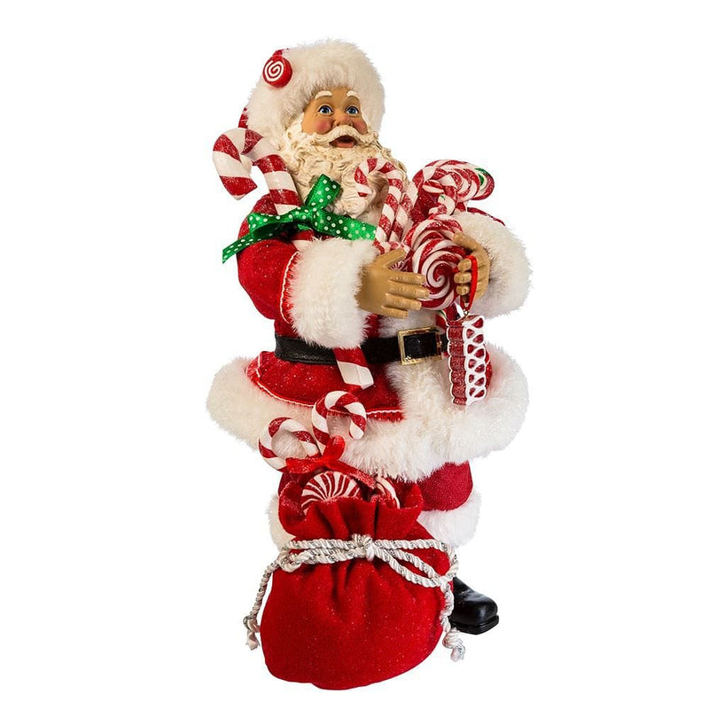 Fabriché Santa With Christmas Candy and Bag - Shelburne Country Store