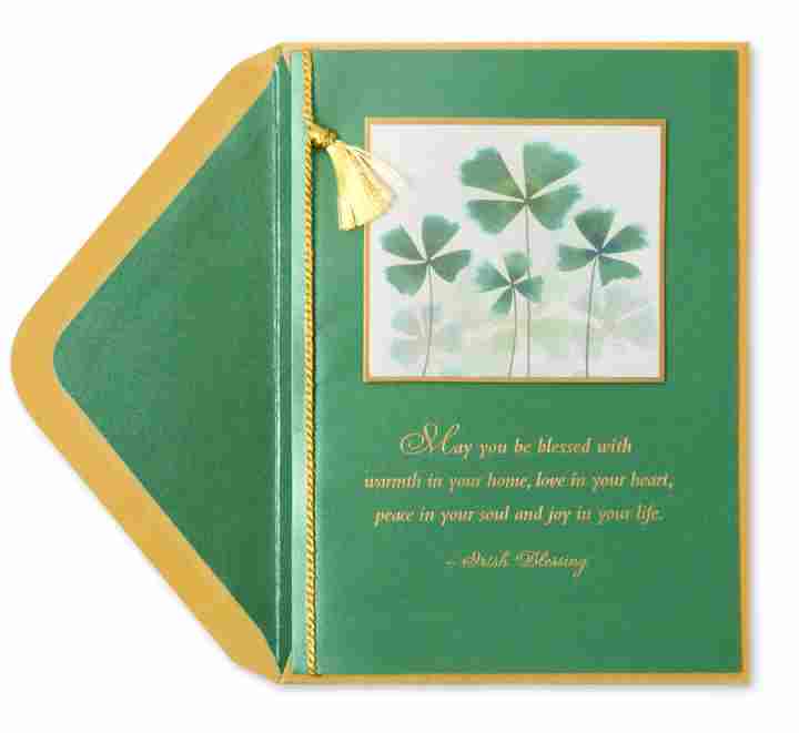 May you be blessed with.. St Patricks Day Greeting Card - Shelburne Country Store
