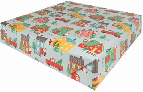 Santa's Village 10 ft Jumbo Roll Gift Wrap - Shelburne Country Store