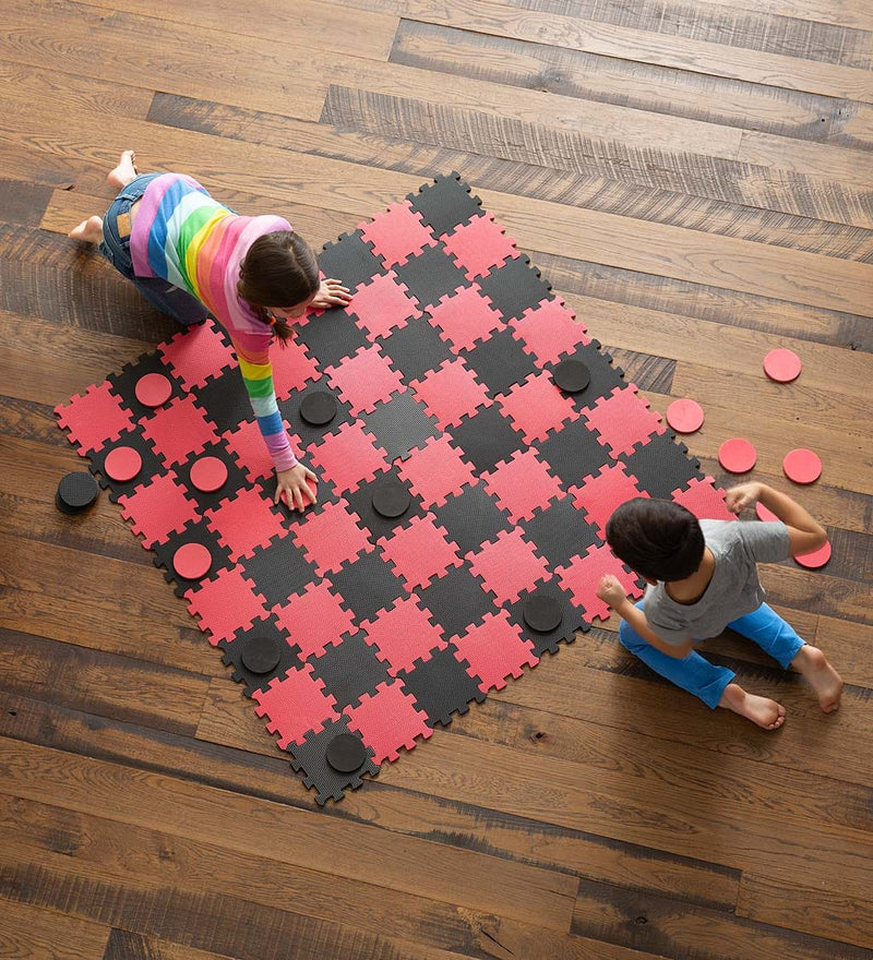 Giant Foam Checkers Set - Shelburne Country Store