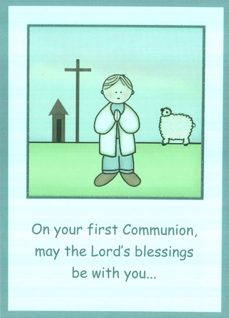 Boy Praying Lamb Communion - Shelburne Country Store