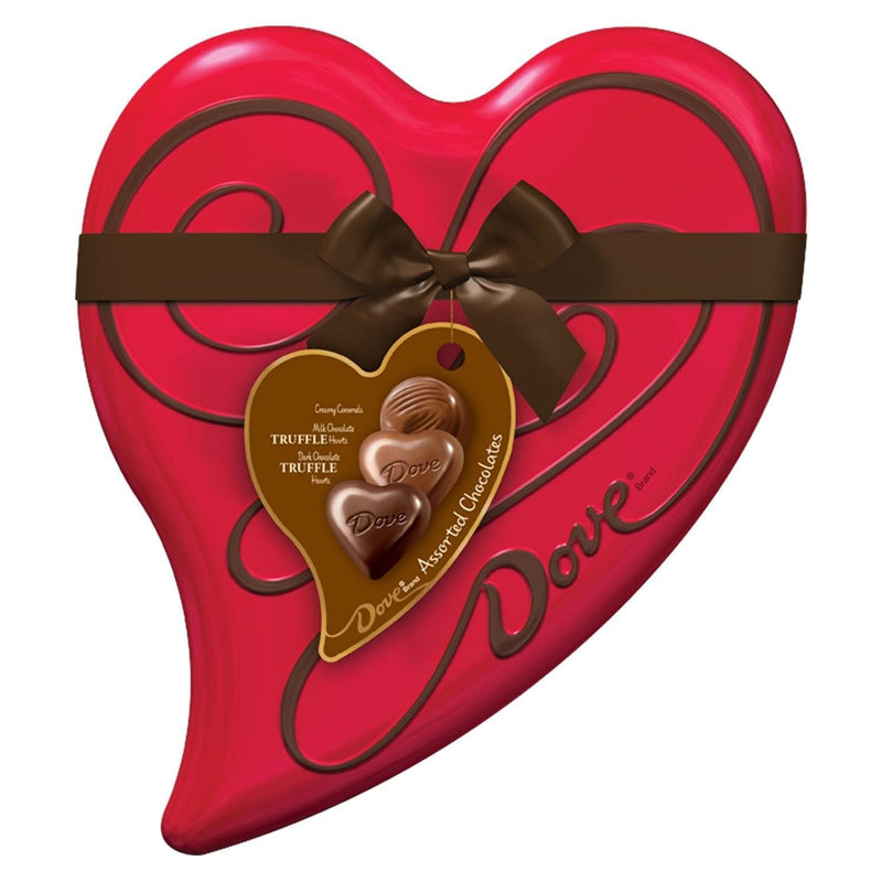 DOVE Valentine's Assorted Chocolate Candy Heart  6.5-Ounce Tin - Shelburne Country Store