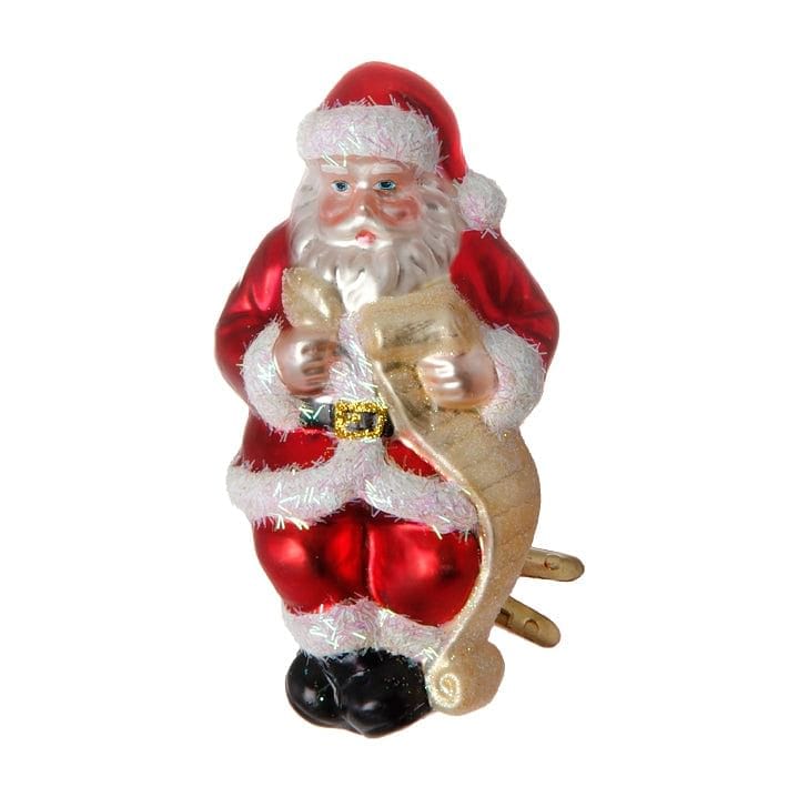 Clip on Glass Santa Ornament - Shelburne Country Store