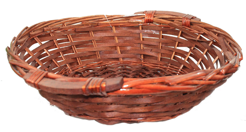 Round Stained Willow Bowl - 15X15X4 - Shelburne Country Store