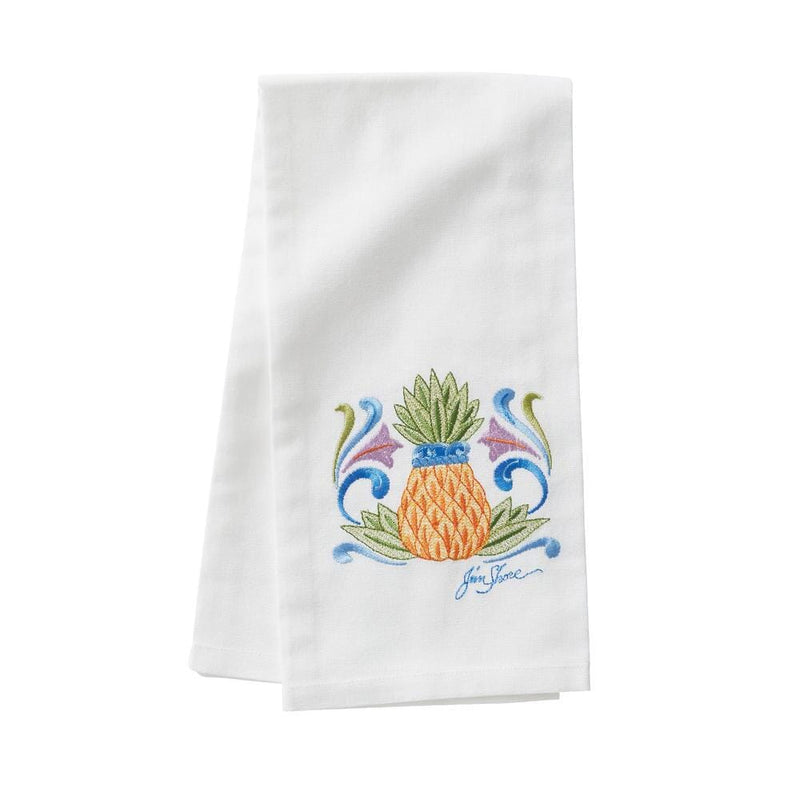 Embroidered Tea Towel - Pineapple - Shelburne Country Store
