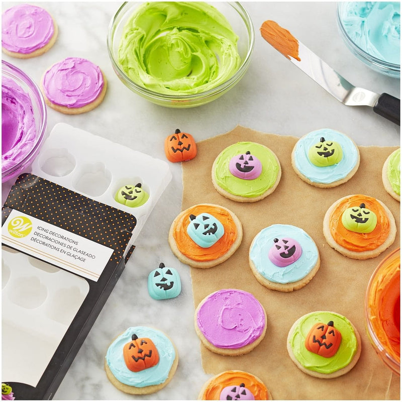 Halloween Royal Icing Decorations - Colorful Jack-o-Lanterns - Shelburne Country Store