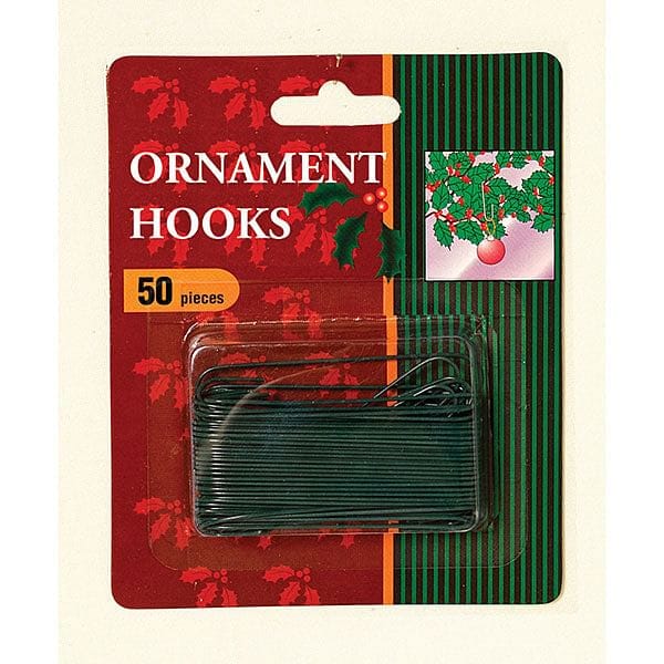 Green Ornament Hook - 2.5 inch - 50 piece - Shelburne Country Store