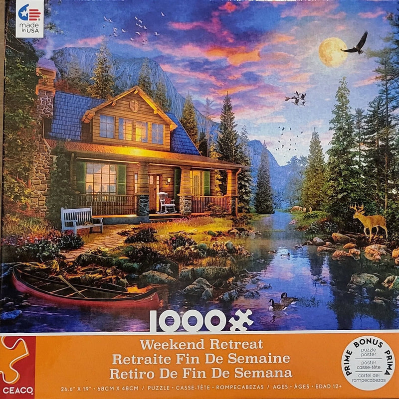 Weekend Retreat Streamside 1000 Piece Puzzle - Shelburne Country Store