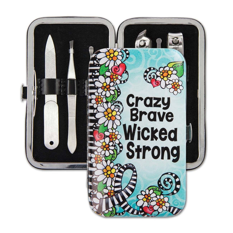 Crazy Brave Wicked Strong Manicure Set - Shelburne Country Store