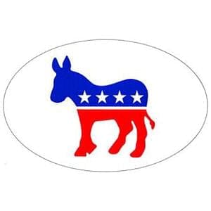 Democrat Donkey Euro Sticker - Shelburne Country Store