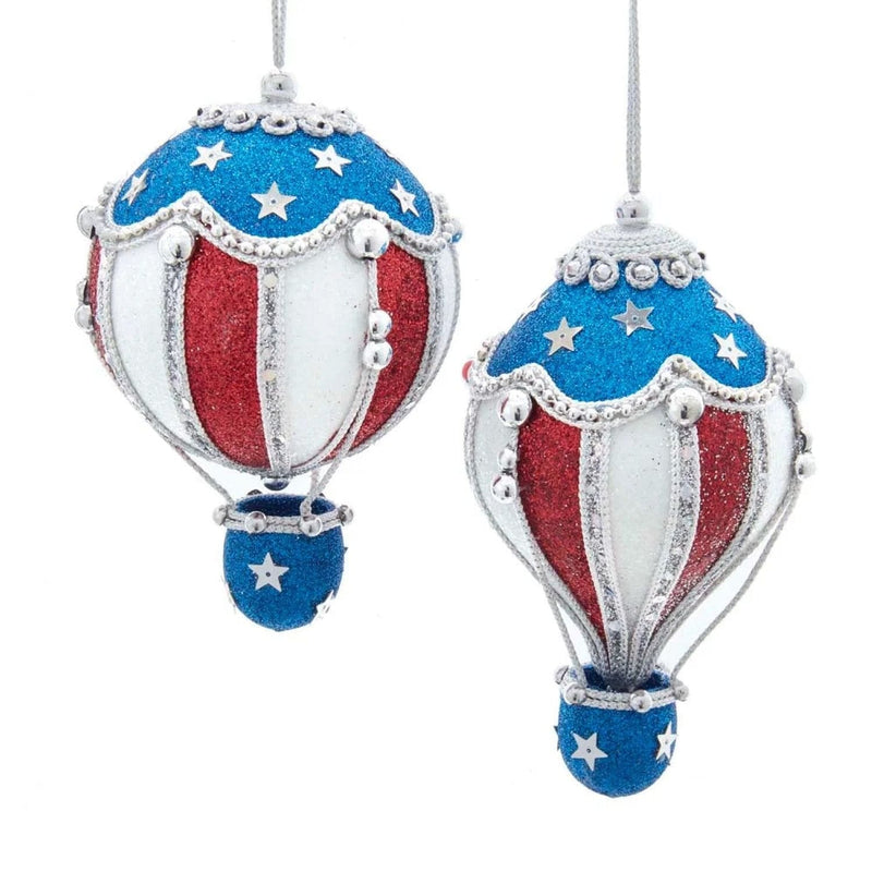 Patriotic Air Balloon Ornament -  Onion Shape - Shelburne Country Store