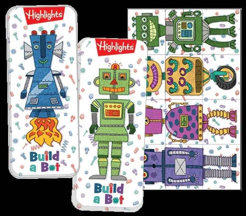 Magnetic Fun Mini Tin: Highlights - Build a Bot - Shelburne Country Store