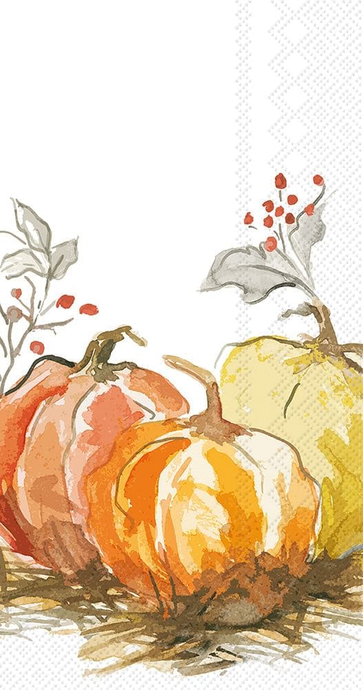 Painted Pumpkin Guest Towel - Shelburne Country Store