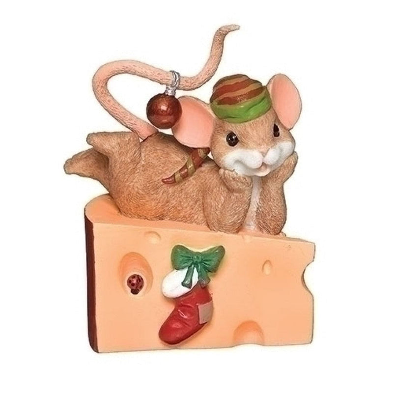 Cheese Wedge Mouse Figurine - Shelburne Country Store