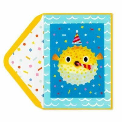 Birthday Blowfish - Motion Birthday Card - Shelburne Country Store