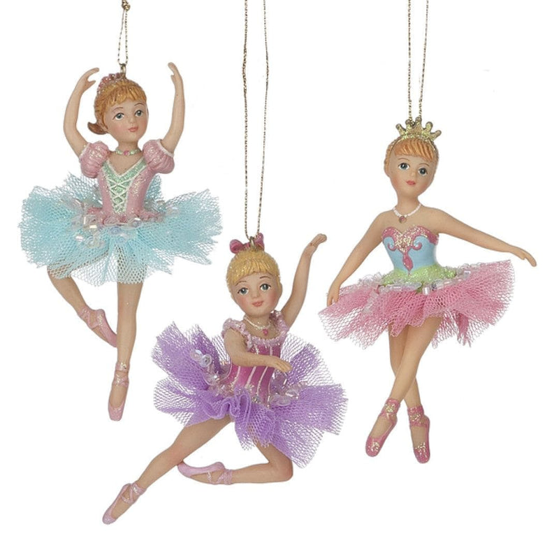 Ballerina Girl Ornament -  Blue - Shelburne Country Store
