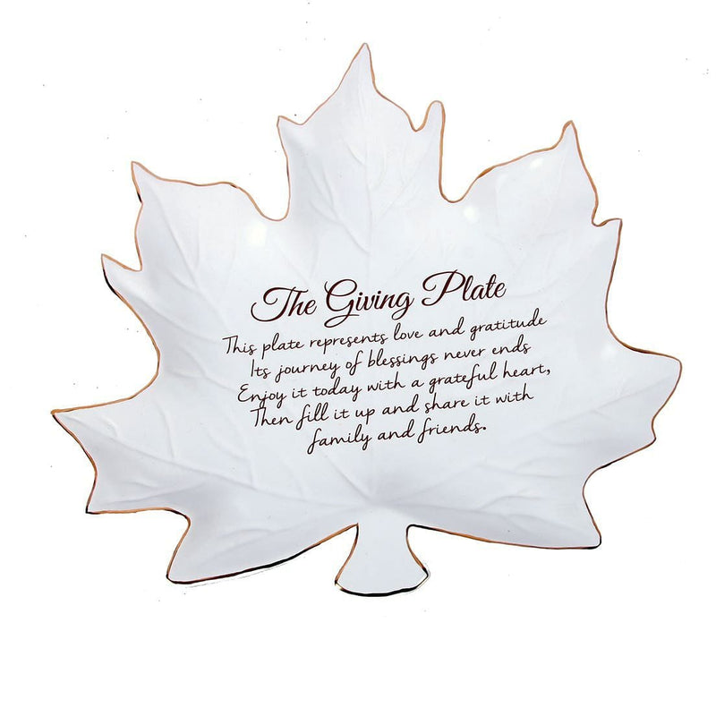 Ceramic Leaf Shaped Giving Plate - Shelburne Country Store